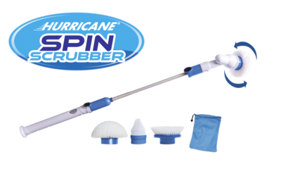 Hurricane Spin Scrubber - La spazzola rotante senza fili per una pulizia profonda 