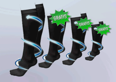  Active Socks ® - Le Calze per Ridurre la Stanchezza ai Piedi e alle Gambe OFFERTA 4X1