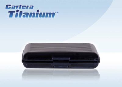 / Titanium - Portafogli di Sicurezza in Lega di Alluminio
