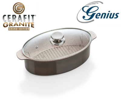 Genius Cerafit® Granite - Pirofila per Arrosti in Granito Antigraffio 