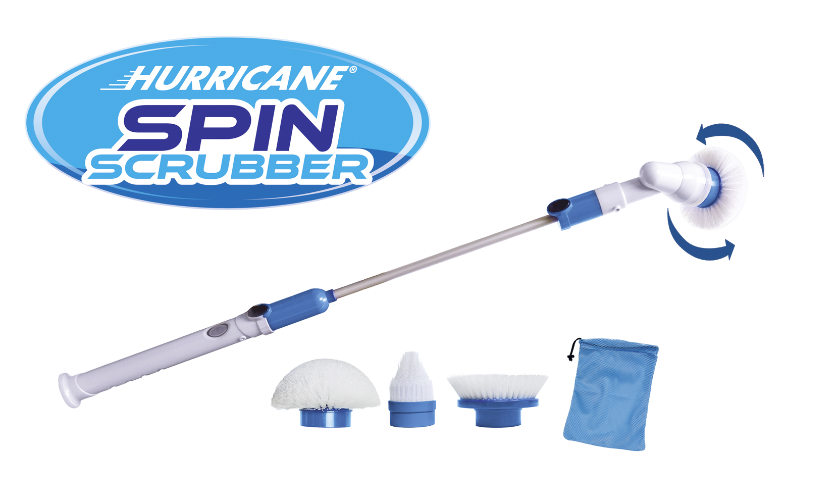 Hurricane Spin Scrubber - La spazzola rotante senza fili per una