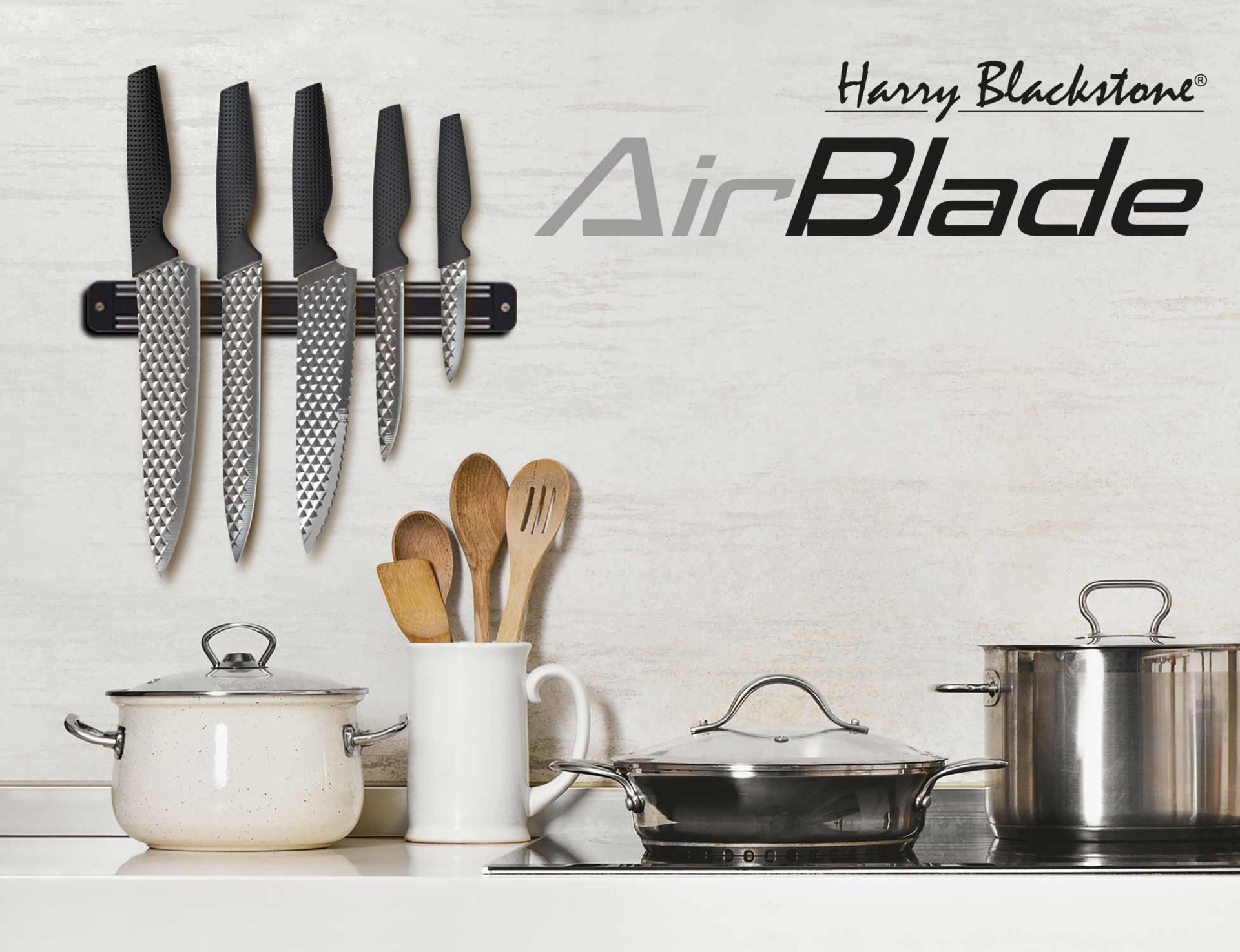 Harry Blackstone Airblade ® - Barra Magnetica per coltelli, Cucina