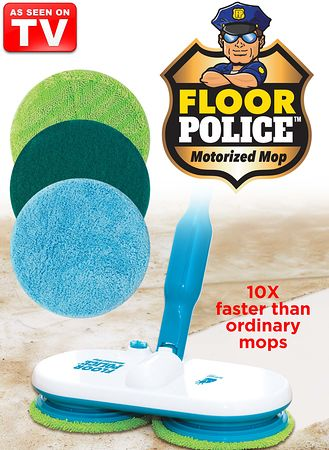 Floor Police ® - Spin Mop automatico ricaricabile senza fili  