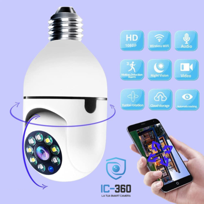/ IC 360 ® -  la telecamera di sicurezza con attacco lampadina